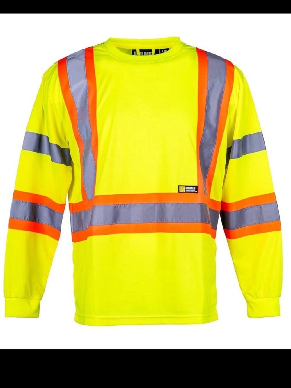 HOLMES Workwear Hi-Vis Long Sleeve T-Shirt. Multicolor. Sz: Medium. New With Tag